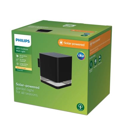 Philips - Aplique LED solar VIRONA LED/1,8W/3,7V 2600 mAh 2700K IP44