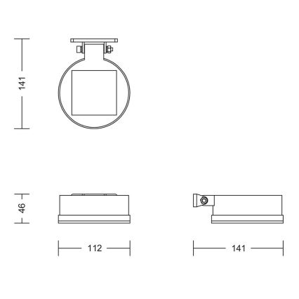 Philips - Aplique LED solar VYNCE LED/1,5W/3,7V 1500 mAh IP44