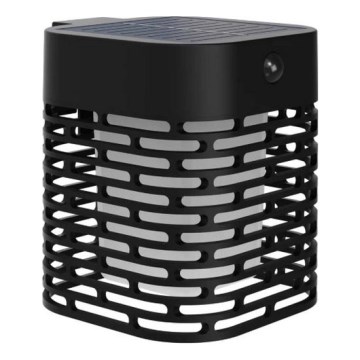 Philips - Aplique solar de pared con sensor HARA LED/3,8W/3,7V 800 mAh 2700K IP44 negro