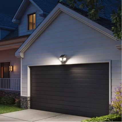 Philips - Aplique solar LED de pared con sensor ZYREN LED/24,5W/3,7V 2600 mAh 5000K IP65 blanco