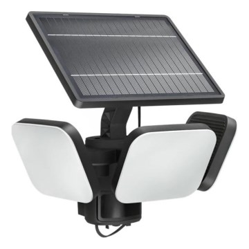 Philips - Aplique solar LED de pared con sensor ZYREN LED/24,5W/3,7V 2600 mAh 5000K IP65 negro