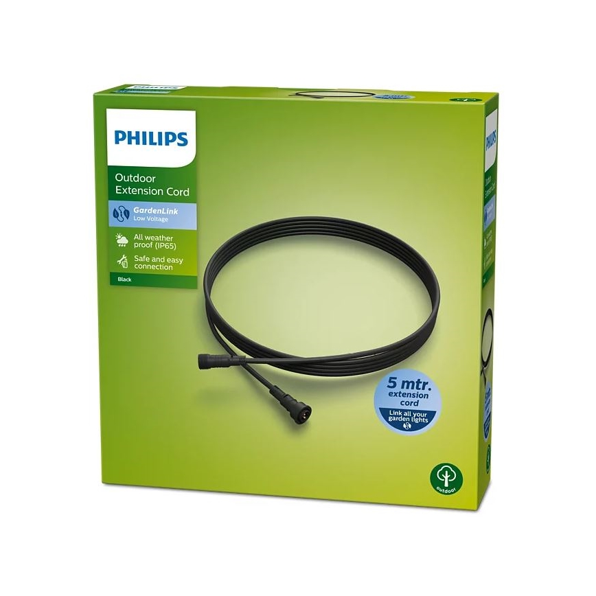 Philips - Cable de extensión para exteriores 5 m IP65