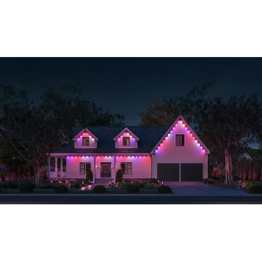 Philips - LED RGBW Guirnalda luminosa exterior regulable y extensible Hue FESTAVIA 16xLED 9m 1000-20000K IP65