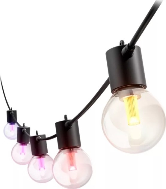 Philips - Cadena de luces LED RGBW para exterior, regulable y extensible Hue FESTAVIA, 10 LEDs, 7 m, IP65