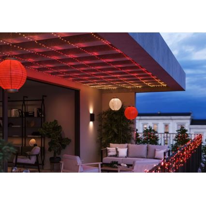 Philips - Cadena LED RGBW regulable para exteriores HUE WHITE AND COLOR AMBIANCE 500xLED 44,4 m 2000-6500K IP54