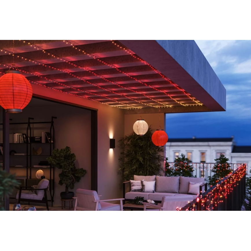 Philips - Cadena LED RGBW regulable para exteriores HUE WHITE AND COLOR AMBIANCE 500xLED 44,4 m 2000-6500K IP54