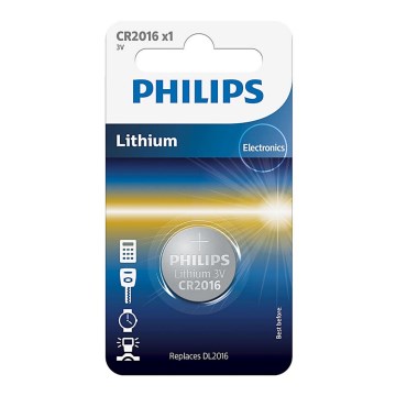 Philips CR2016/01B - Batería de litio tipo botón CR2016 MINICELLS 3V 90mAh
