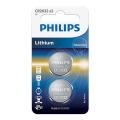 Philips CR2032P2/01B - 2 unidades Batería de botón de litio CR2032 MINICELLS 3V 240mAh