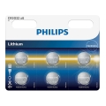 Philips CR2032P6/01B - 6 unidades Batería de litio tipo botón CR2032 MINICELLS 3V 240mAh