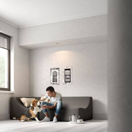 Philips - Luminaria empotrada LED RGBW regulable DONEGAL 1xGU10/4,8W/230V + control remoto