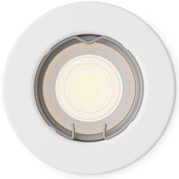 Philips - Downlight empotrable LED RGBW regulable PERIDOT 1xGU10/6W/230V blanco + mando a distancia