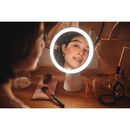 Philips - Espejo cosmético regulable con iluminación LED MIRROR LED/4,5W/5V