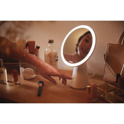 Philips - Espejo cosmético regulable con iluminación LED MIRROR LED/4,5W/5V