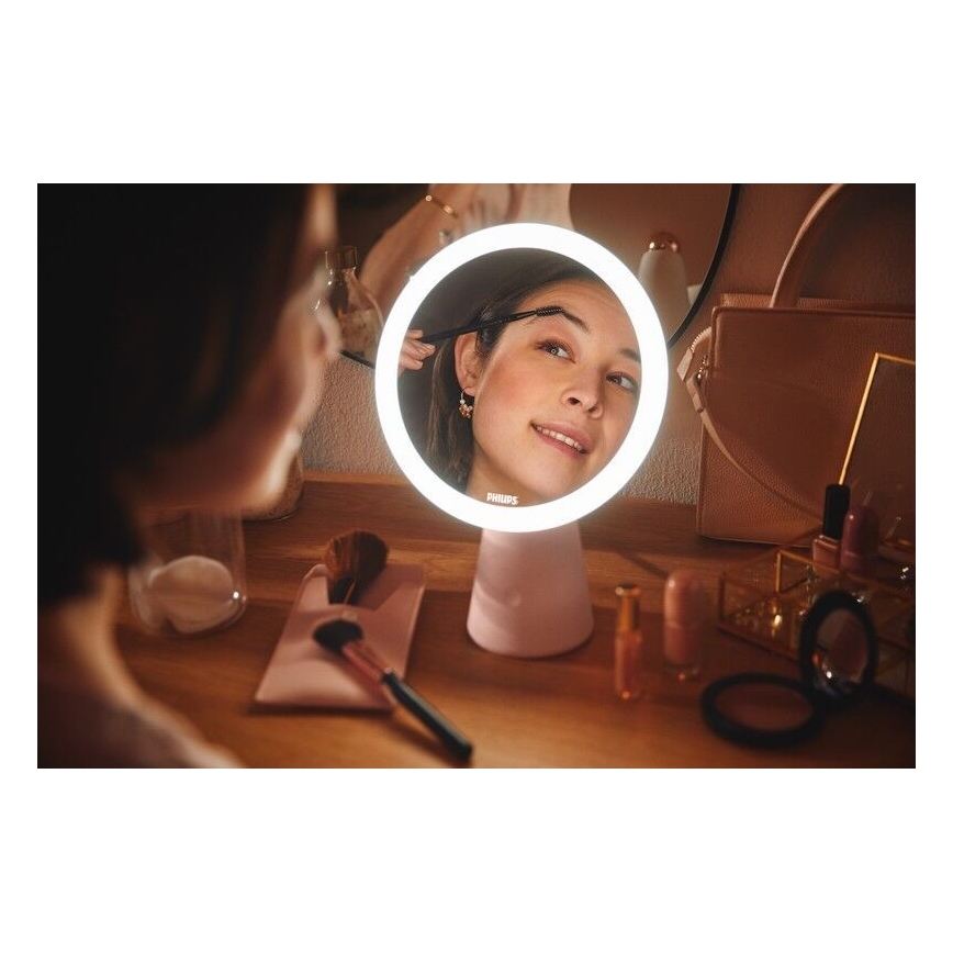 Philips - Espejo cosmético regulable con iluminación LED MIRROR LED/4,5W/5V
