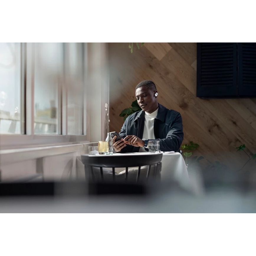 Philips Fidelio T1WT/00 - Audífonos inalámbricos IPX4 2x 60 mAh + 650 mAh plata
