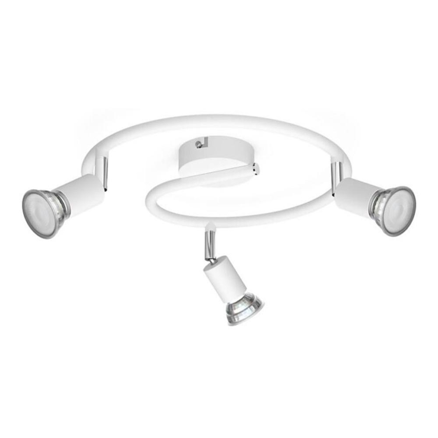 Philips - Foco 3xGU10/50W/230V blanco