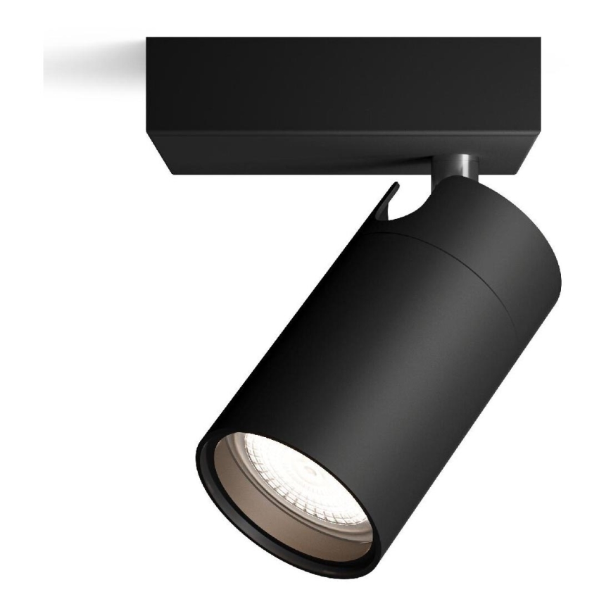 Philips - Foco de baño IDRIS 1xGU10/5W/230V IP44 negro