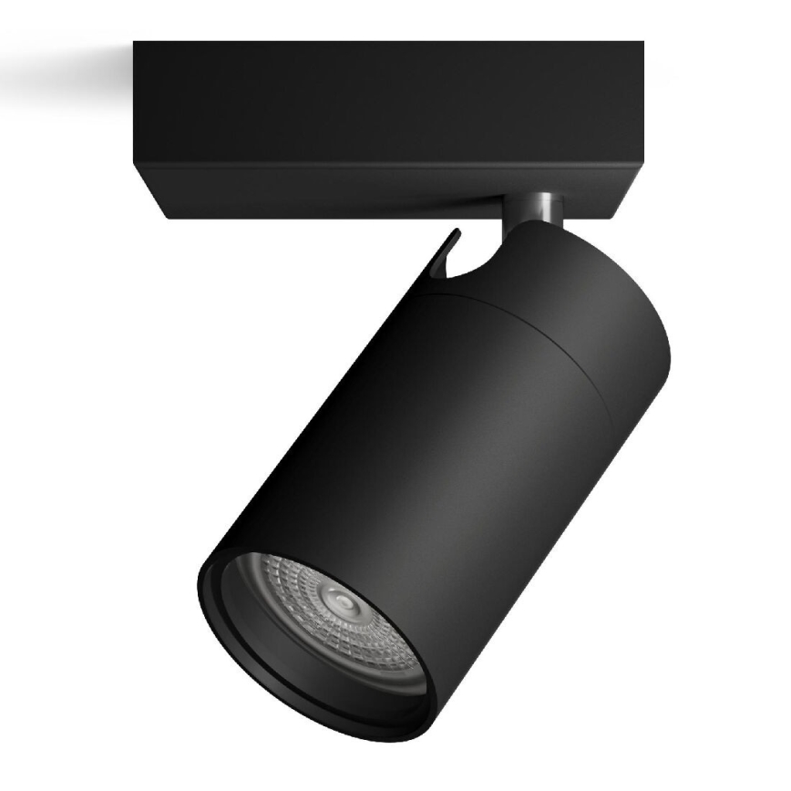 Philips - Foco de baño IDRIS 1xGU10/5W/230V IP44 negro