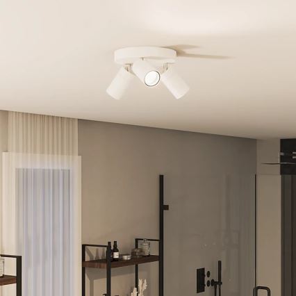 Philips - Foco de baño IDRIS 3xGU10/5W/230V IP44 blanco