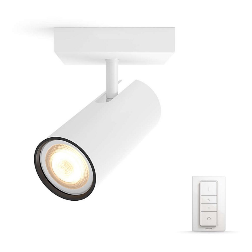 Philips - Foco empotrable LED regulable Hue BURATTO 1xGU10/5,5W + mando a distancia