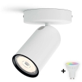 Philips - Foco empotrable LED RGBW regulable PONGEE 1xGU10/4,8W/230V 3000K blanco + mando a distancia