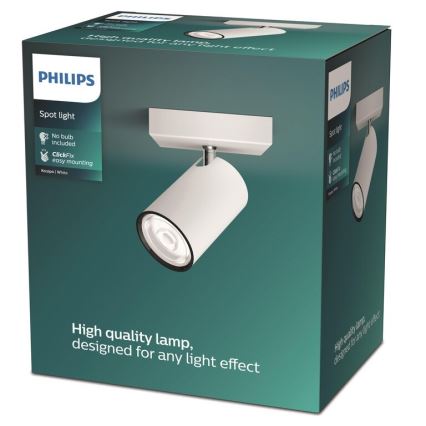 Philips - Foco KOSIPO 1xGU10/5,5W/230V blanco