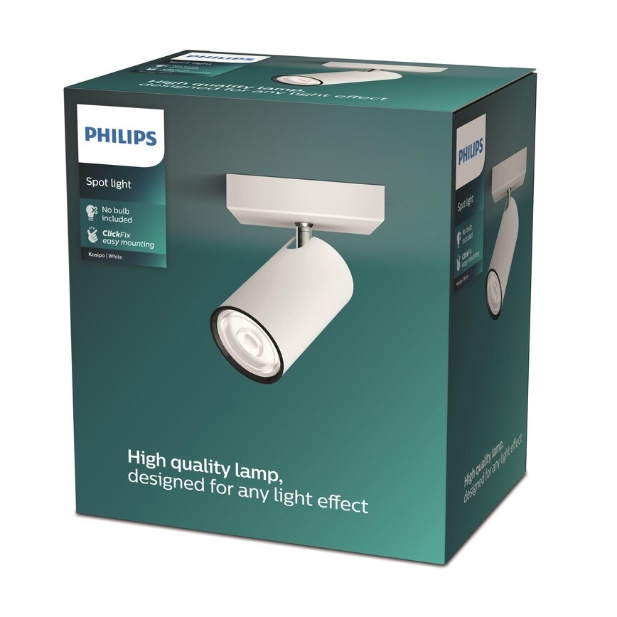 Philips - Foco KOSIPO 1xGU10/5,5W/230V blanco