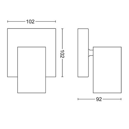 Philips - Foco KOSIPO 1xGU10/5,5W/230V blanco