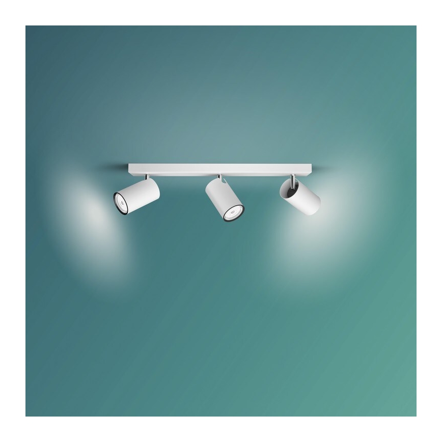 Philips - Foco KOSIPO 3xGU10/5,5W/230V blanco