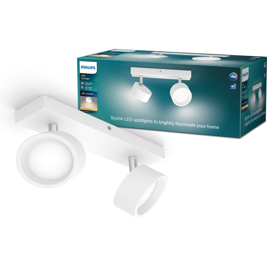 Philips - Foco LED 2xLED/5,5W/230V blanco