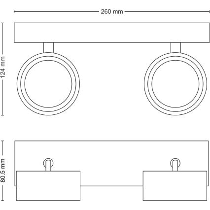 Philips - Foco LED 2xLED/5,5W/230V blanco