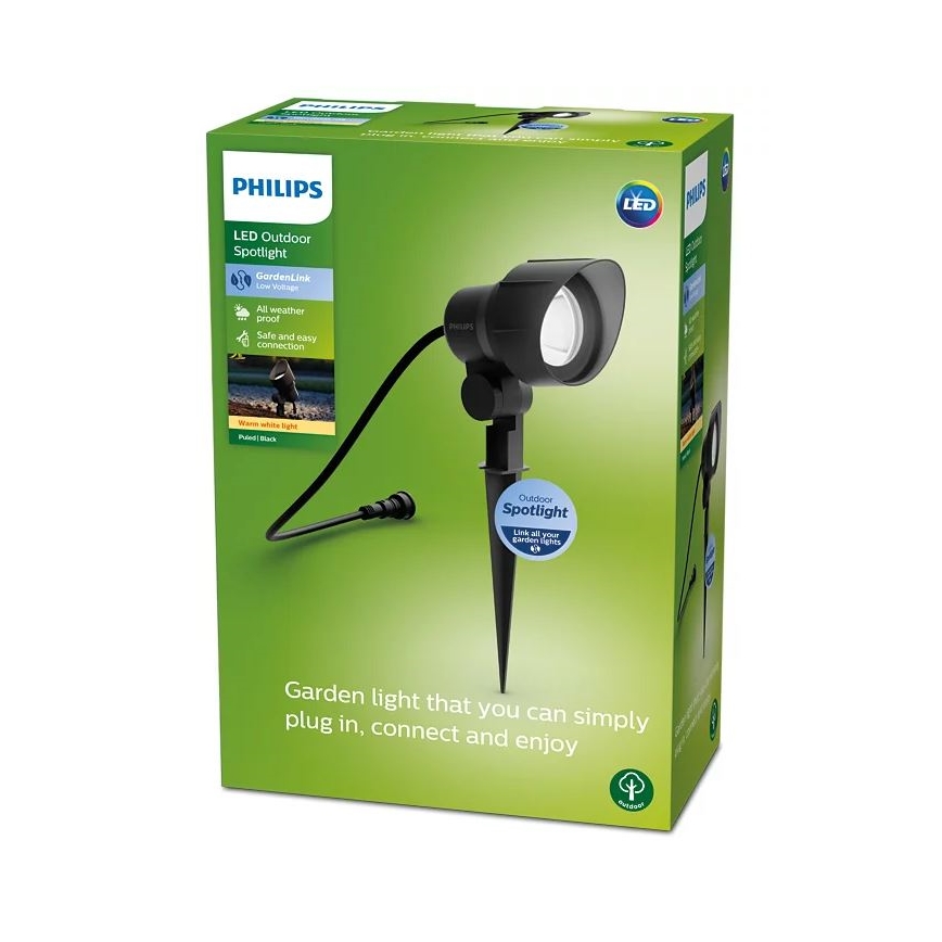 Philips - Foco LED de exterior LED/6W/12V 2700K IP44