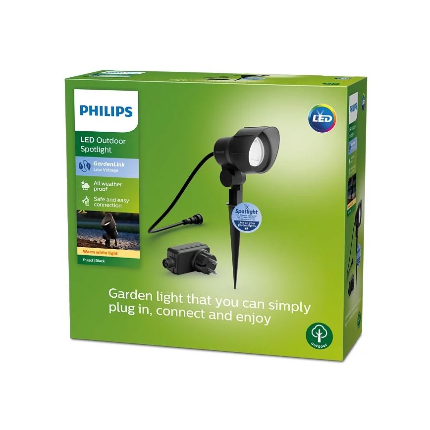 Philips - Foco LED exterior LED/24W/230V 2700K IP44