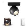 Philips - Foco LED regulable Hue BUCKRAM 1xGU10/5W/230V + mando a distancia