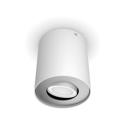 Philips - Foco LED regulable Hue PILLAR 1xGU10/4,2W/230V 2200-6500K + control remoto blanco