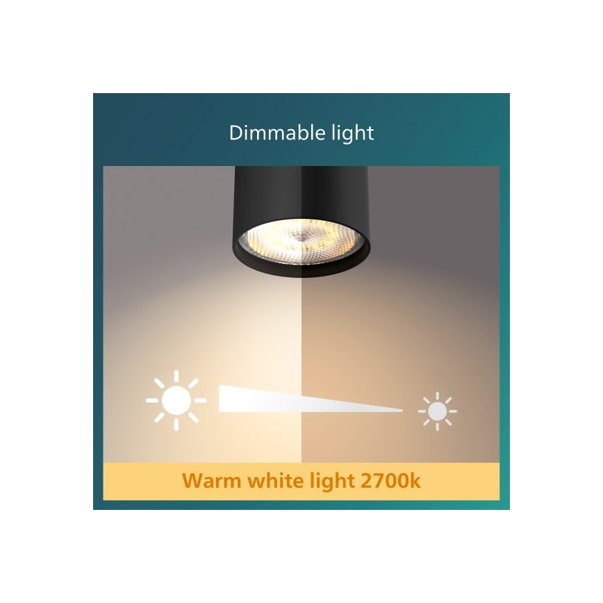 Philips - Foco LED regulable 3xLED/4,5W/230V