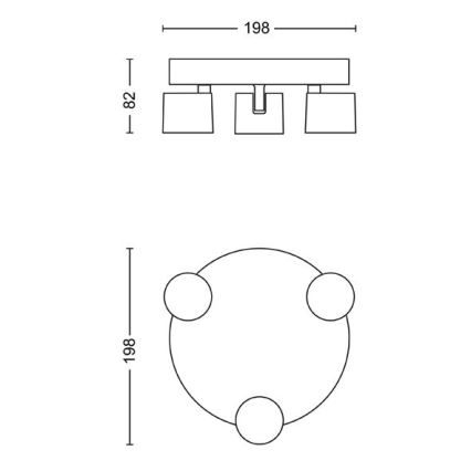 Philips - Foco LED regulable 3xLED/4,5W/230V