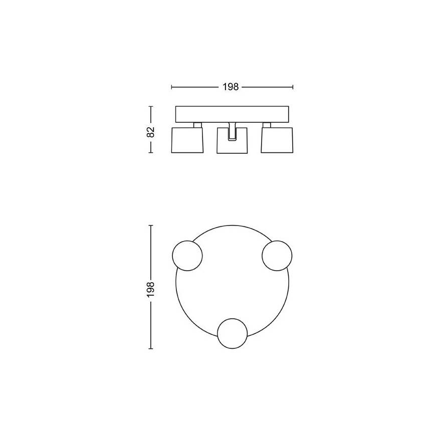 Philips - Foco LED regulable 3xLED/4,5W/230V