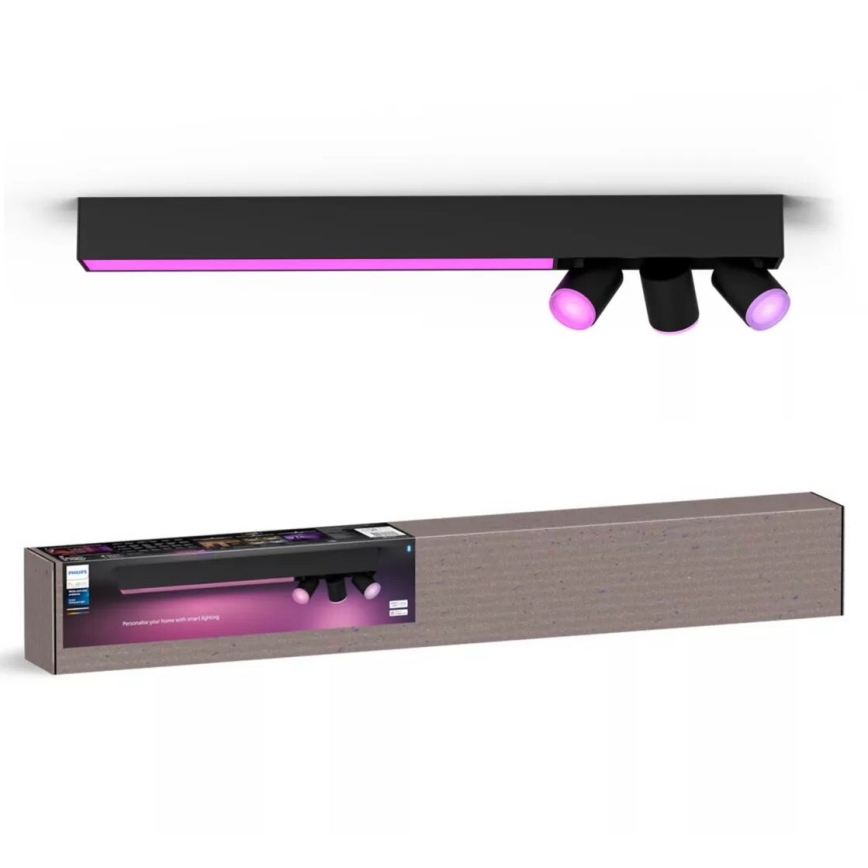 Philips - Foco LED RGBW regulable Hue CENTRIS 3xGU10/4,2W/230V + LED/11W 2000-6500K