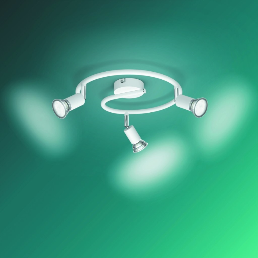 Philips - Foco 3xGU10/50W/230V blanco