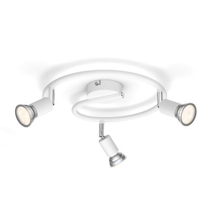Philips - Foco 3xGU10/50W/230V blanco