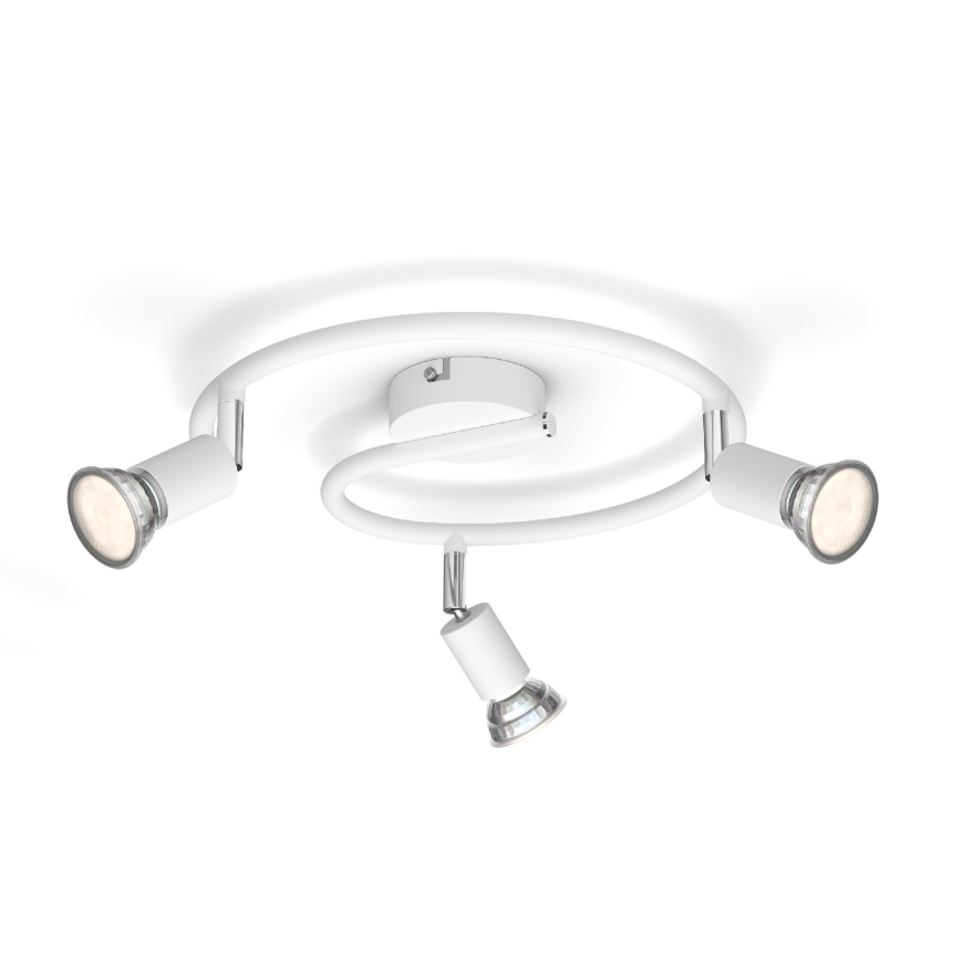 Philips - Foco 3xGU10/50W/230V blanco