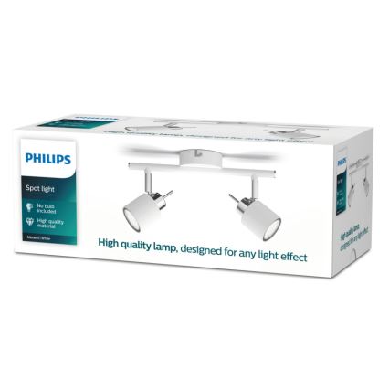 Philips - Foco 2xGU10/35W/230V blanco