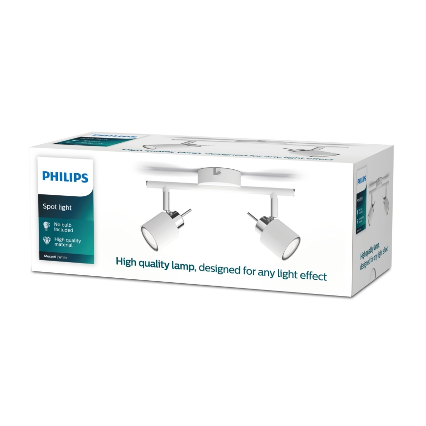 Philips - Foco 2xGU10/35W/230V blanco