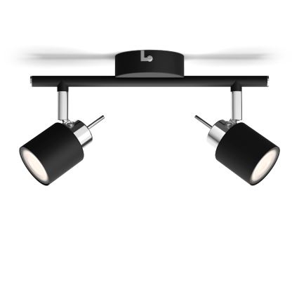 Philips - Foco 2xGU10/35W/230V negro
