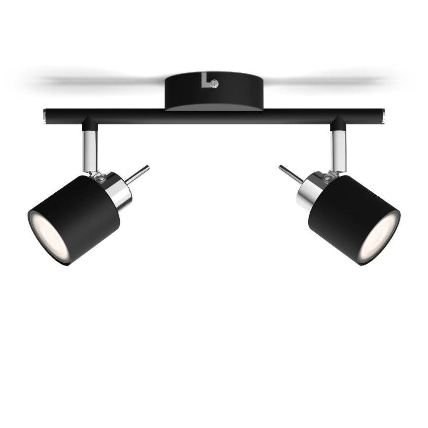 Philips - Foco 2xGU10/35W/230V negro