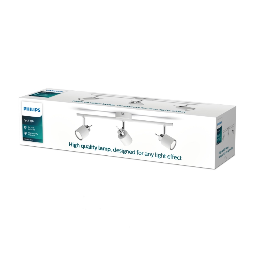 Philips - Foco 3xGU10/35W/230V blanco