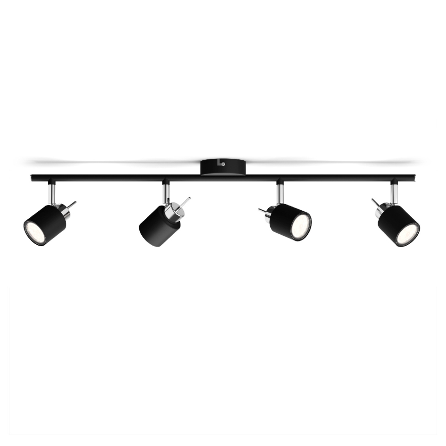 Philips - Foco 4xGU10/35W/230V negro