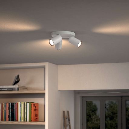 Philips - Foco empotrable LED RGBW regulable PONGEE 3xGU10/4,8W/230V 3000K blanco + mando a distancia