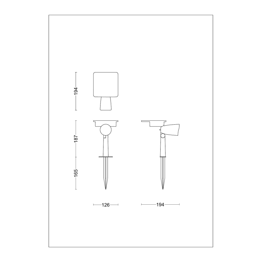 Philips - Foco solar LED ASHLYN LED/1,4W/3,7V 2600 mAh 2700K IP44